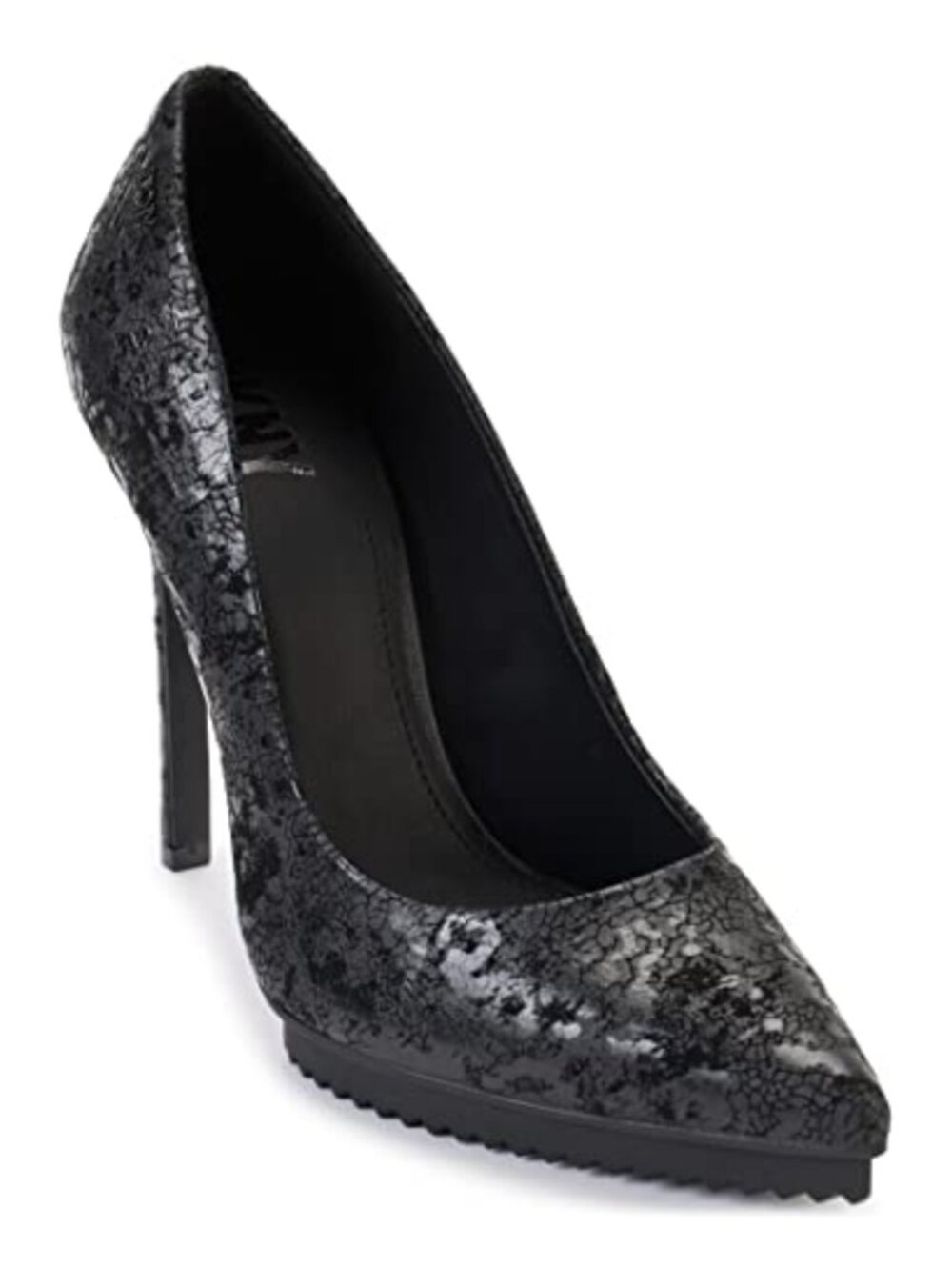 Faux Leather Pointed Toe Stiletto Heel Dress Pump Slip Resistant Office Party
